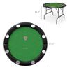 lafengyan Premium Folding Poker Table with Felt Playing Surface, Cup Holders, and Padded Edge for Home Game Nights and Social Gatherings view 2
