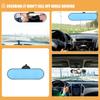 NULYLU Large Car Rearview Mirror with Suction Cup for Vehicle Interior, Blue Tint Wide Angle Mirror for Observation, Compatible with Most Cars and Suvs view 3