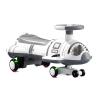 Wiggle Scooter Electric Twist Car with Pedals 2 in 1 Swing Cars Silent Colourful Light-Emitting Wheels 360 Rotating(Grey,Electric Type) view 1