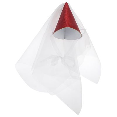 Abaodam Pink Sequin Tulle Cone Birthday Hat, One Size, Decorative Party Headwear for Birthday Celebrations and Photo Props