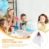 Abaodam Pink Sequin Tulle Cone Birthday Hat, One Size, Decorative Party Headwear for Birthday Celebrations and Photo Props view 3