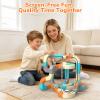 Electric Train Set 82PCS, 3D Flexible Race Track for Kids 3 4 5 6 7 8 Years Old, Gravity-Defying Rail Building Toys with Motorized Car, STEM Learning Toy Gift for Toddlers Birthday view 2