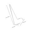 Abaodam Doll Stand Steel Wire Display Frame 11.5cm with White Sleeve Action Figure Holder Model Display Shelf for Collectible and Cartoon Figures view 2