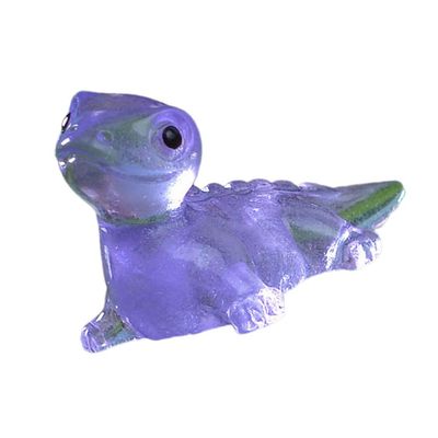 20Pcs Microlandscape Small Resins Lizards Luminous Glowing in Dark Miniatures