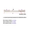 XVBILM 5Pcs M2/M2.5/M3 Stainless Steel Push Rods L20/25/30/35/40/45/50/55/60/65/70/75/80/85/90/100mm Servo Linkage(M3x50mm) view 3