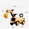 Wiggle Scooter Kids Construction Digger Truck Push Car Under-seat Storage Anti-Rollover Sliding Car Vehicle Toy(White) view 2
