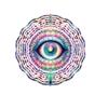 10" Wind Spinner Outdoor Metal Decor : 3D Stainless Steel Kinetic Wind Sculpture with Mandala Evil Eye Design, Hanging Rainbow Sun Catcher for Porch, Patio & Yard, Gift for Mom view 1
