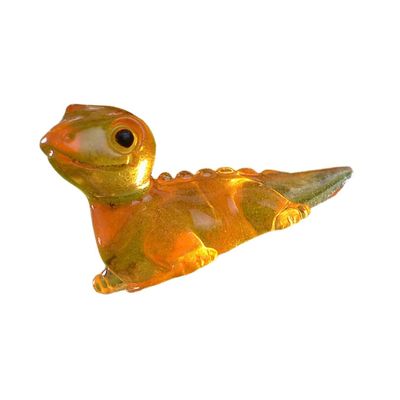 20Pcs Microlandscape Small Resins Lizards Luminous Glowing in Dark Miniatures