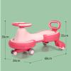 Wiggle Scooter Swing Car with LED Flashing Wheels Universal Wheel No Gears Or Pedals Ride-on Toy for Boys Girls(Blue) view 2