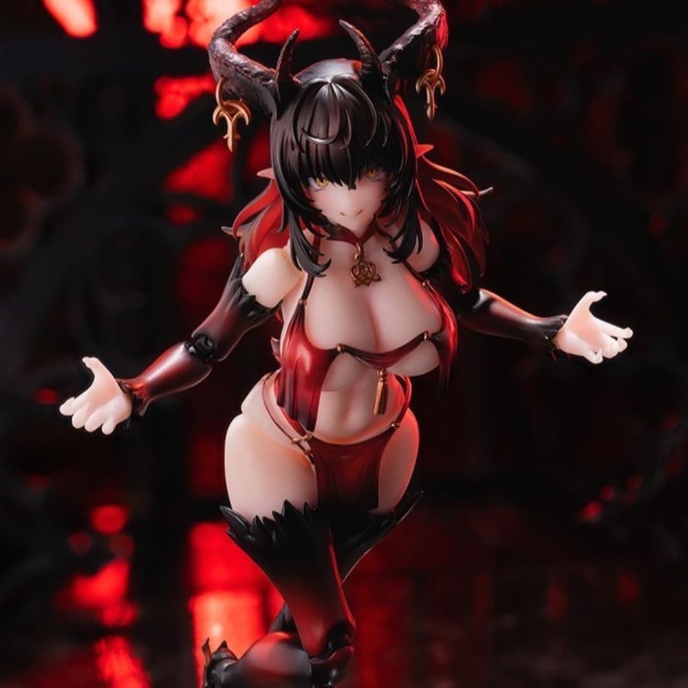 Bruhuan Warrior Maid Gynoid Action Figure, 1/12 Scale 6 Inch Collectible Toy with Accessories and Interchangeable Parts (Succubus)