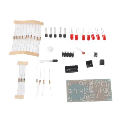 Adfaga Electronic Dice Kit DIY LED Dice with 7 Bright Red Lights Fun Simulation Game for Board Games Parties Learning Metal 68x35mm