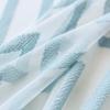 HooHero Blue Nordic Elegant Design Sheer Curtains Window Treatments Rod Pocket Top for Kids Nursery Room Zig Zag Embroidery view 2