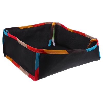 Abaodam Stroller Bottom Storage Basket and Adjustable Mesh Organizer for Stroller Black with Color Trim for Shopping and Essentials
