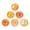 PERSELOSO 6pcs Miniature Steamed Food Model Play Set for Pretend Cooking , Imitation Steamed Food Steamer Decor for Dollhouse and Role Play view 1