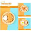 PERSELOSO 6pcs Miniature Steamed Food Model Play Set for Pretend Cooking , Imitation Steamed Food Steamer Decor for Dollhouse and Role Play view 4