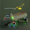 Wiggle Scooter Wiggle Car with Music Lights Anti-Rollover Twist Cars Swing Silent Flashing Wheels Durable(Green) view 4