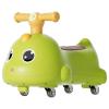 Wiggle Scooter Ride On Push Car Dinosaur Themed Foot to Floor Baby Ride On Sliding Cars for Boys and Girls Music & Lights Under Seat Storage (Green) view 1