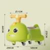 Wiggle Scooter Ride On Push Car Dinosaur Themed Foot to Floor Baby Ride On Sliding Cars for Boys and Girls Music & Lights Under Seat Storage (Green) view 2