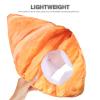 GALPADA Plush Croissant Cosplay Headwear Funny Costume Hat for Party Dress-up Photo Props Novelty Performance Accessory Suitable for Halloween and Festival Events view 4