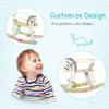 Classic Wooden Rocking Horse Toy for Indoor Play Handcrafted Solid Wood Design with Smooth Rocking Motion and Ergonomic Seat view 3