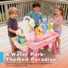 Cosminy 2026 Upgraded Water Table for Toddlers 1-3, Kids Play Sink with Running Water, Toddler Kitchen Sink Toy with Pump, Fishing Game & Sensory Water Play Toys for Boys Girls (Pink) view 4