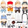 5-Set Cool Boy Clothes Bundle for Doll, Includes 5 Mini Hangs, Large Clear Display Bag with Strap Keychain, 5 Hangers and Rack, Camera, Glasses, Shoes Accessories for Dressing up(No Doll) view 1