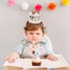 ABOOFAN 1st Birthday Crown Hat Party Headwear Soft Fabric Birthday Decoration for Boys Celebration view 3