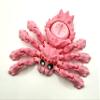 3D Printed Flexible Articulated Pink Red Spider Figurine, Birthday Holiday Gift, Easter Basket Stuffer, Christmas Stocking Stuffer, Halloween Spooky, Party Favor, Movable Legs, may help with ADHD view 2