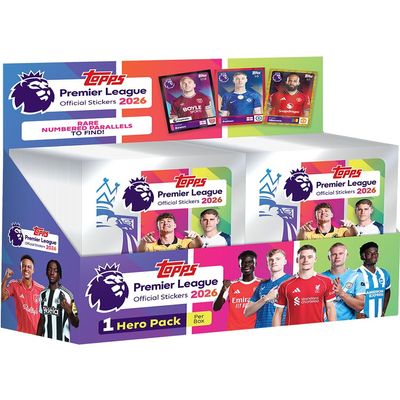 2025-26 Topps Premier League Stickers - 100-Pack Box (600 Stickers)