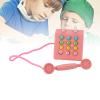 RASTKY Wooden Telephone Decor Versatile Phone Figurine Toy for Boys and Girls (Pink) view 2