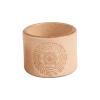 ToysCentral Basics Leather Fidget Toy for Stress Relief, Portable Pocket Fidget Toy with Embossed Pattern (Brown) view 1