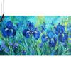 Blue Paint by Numbers for Adults, Flower Paint by Number Acrylic with 3 Brushes, DIY Painting by Numbers for Kits, DIY Canvas Oil Painting Kit for Home Wall Decor Gift (Without Frame) 30x90cm V-611 view 2