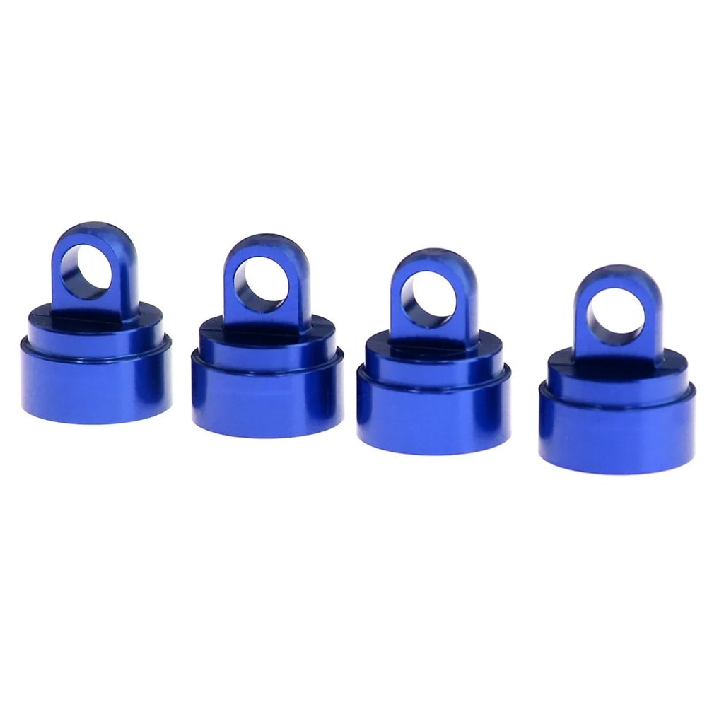 RC Car Models Parts For Traxxas For Slash 2WD 4X4 For VXL For Rustler For Hoss For Stampede 1/10 4pcs RC Car Big Bore Shock Absorber Shock Caps 2667 Upgrade Parts(Blue)