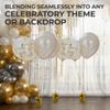 12-Pack Gold Balloon Weights with 5 Roll Gold Crimped Ribbon - Gorgeous Table Centerpiece DIY decorations for Graduations, Family Celebrations, Christmas Parties! Attractive for Any Occasion view 3
