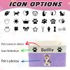 Akmxem Personalized Dog Toy Basket Collapsible Storage Organizer Bin with Custom Pet Name Photo Foldable Canvas Box for Toys, Treats, Leash, Clothes Blankets Portable Handle Design view 2