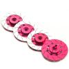 RC Car Models Parts For Sakura D4 1/10 4pcs Wheel Brake Disc Set RC Drift For Racing Car Model Upgrade Parts Modified Accessories Replacement DIY Parts(Red) view 2