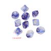 10pcs 10 Sided Dice D10 Polyhedral for Game 15mm RPG Family Party Game Household Multi-Color Dice Set view 4