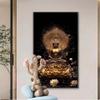 Buddha Paint by Numbers for Adults,Lotus Paint by Number Acrylic with 3 Brushes,DIY Painting by Numbers for Beginner Kits,DIY Canvas Oil Painting Kit for Home Wall Decor Gift (NO Frame 30x90cm V-877 view 1