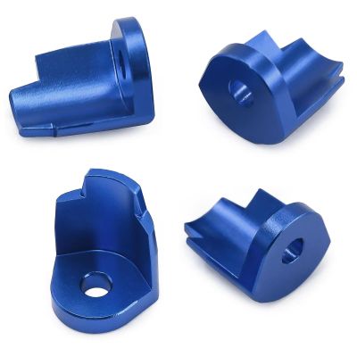 For Arrma For Mini For MOJAVE For GROM 1/18 For Granite For Typhon 1/14 4pcs Metal Shock Cap Protector Absorber Protection Cover Rc Models Accessories(Blue)