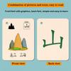 Cards Chinese Characters Sight Words Learning Flashcards Mandarin Chinese Pinyin Hieroglyphic Stroke Beginners Stage(1-100 pictographs) view 4