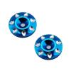 RC Repairs Models For 1/8 Metal Rear Wing Buttons Gasket Off-Road Truck Tail Fix Spacer For Racing Car Upgrade Accessory For Universal RC(Blue) view 1