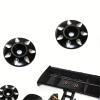 RC Repairs Models For 1/8 Metal Rear Wing Buttons Gasket Off-Road Truck Tail Fix Spacer For Racing Car Upgrade Accessory For Universal RC(Blue) view 2