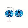 RC Repairs Models For 1/8 Metal Rear Wing Buttons Gasket Off-Road Truck Tail Fix Spacer For Racing Car Upgrade Accessory For Universal RC(Blue) view 3