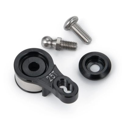 RC Car Models Parts For TRX-4 For TRX4 1/10 RC Crawler Car 25T Adjustable Damping Servo Arm Upgrade Parts Modified Accessories Replacement DIY Parts(Black)