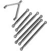 Aluminum Alloy Chassis Link Rod for 1/24 RC Crawler Car, RC Car Chassis Link Rod Upgrade Part, High Performance Linkage System with Brass Ball Heads and O Rings, Compatible with Ax (Ti Color) view 3