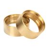 2PCS 1.9in Beadlock Wheel Rings with Hole, Brass Tire Lock Ring Replacement for Axial SCX10 II 90046 VS4-10 1/10 RC Crawler, Anti - Roll Stability Upgrade, Durable Beadlock Clamp (Gold) view 1