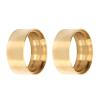 2PCS 1.9in Beadlock Wheel Rings with Hole, Brass Tire Lock Ring Replacement for Axial SCX10 II 90046 VS4-10 1/10 RC Crawler, Anti - Roll Stability Upgrade, Durable Beadlock Clamp (Gold) view 3
