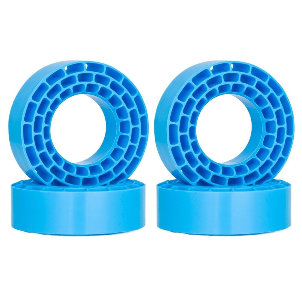 1.55" Waterproof Silicone Rubber Tire Insert Foam Fit for 95-97mm RC Car Tires Part confident(Blue)