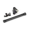 Aluminum Adjustable Carrier Bearing Assembly Cross Member for 1/10 RC Crawler LCG Chassis Rigs 1.9 Shafty Comp Builds confident(Black) view 1