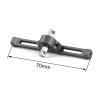 Aluminum Adjustable Carrier Bearing Assembly Cross Member for 1/10 RC Crawler LCG Chassis Rigs 1.9 Shafty Comp Builds confident(Black) view 2